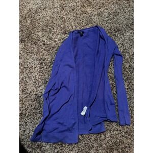 Gap Womens Purple Open Front Cardigan Sweater Long Sleeve Size S Small
